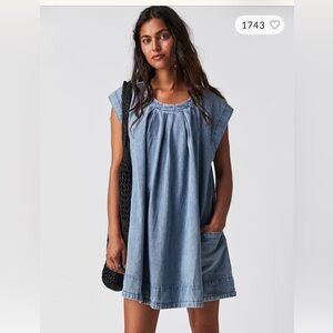 Free People Marcel Mini denim dress